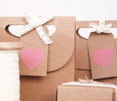 Bolsita en Kraft para San Valentín Bolsita en Kraft para San Valentín