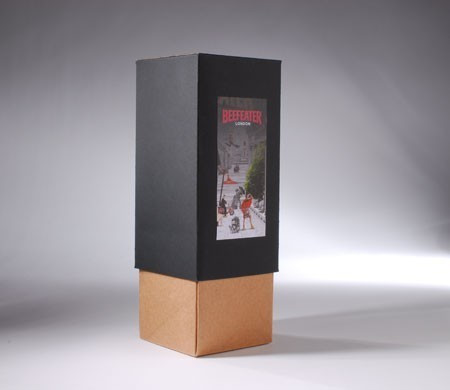 Élégante Boîte Cadeau Bicolore pour Bouteilles
