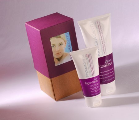 Caja regalo bicolor para cosméticos