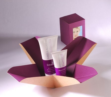 Bicolour gift box for cosmetics