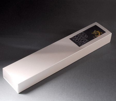 Elongated gift box for...