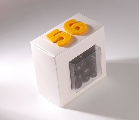 Scatola trasparente per cioccolatini