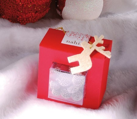 Clear gift box for Christmas