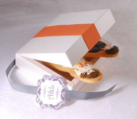 Boîte Carrée pour Invitations de Mariage