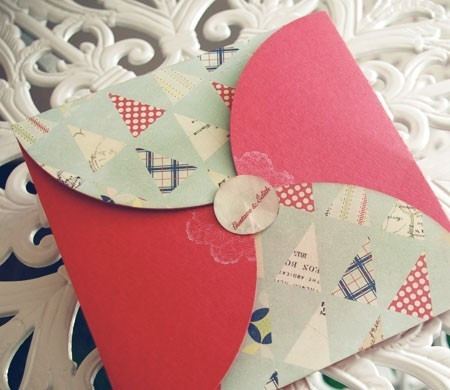 Box decorated with scrapbooking