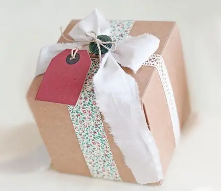 Cajita cuadrada para regalo