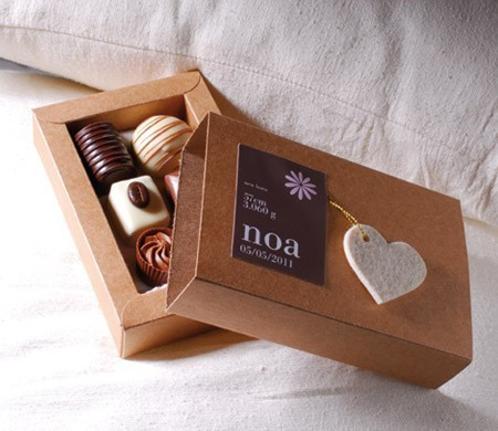 Boîte invitation pour un baptême