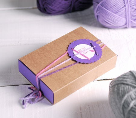 Zweifarbige Geschenkbox mit...