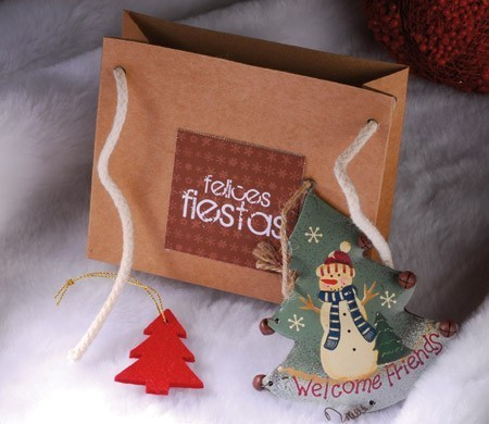 Borsa con cordoncino per Natale