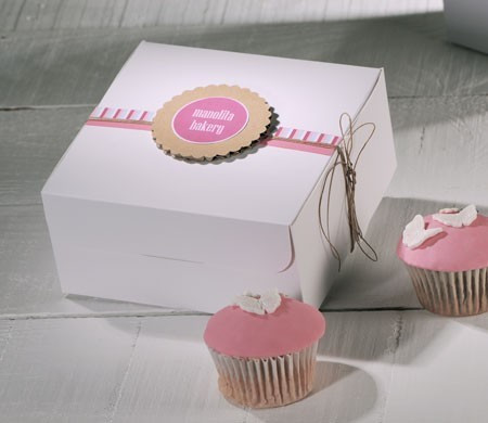 Decorated box for four...