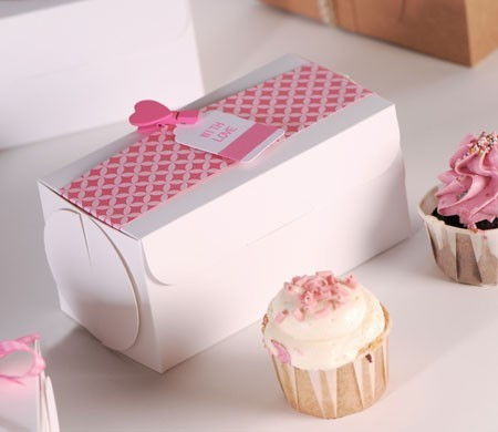 Cajita Cerrada para Dos Cupcakes