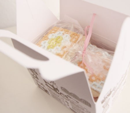 Caja de Picnic Blanca Estampada Caja de Picnic Blanca Estampada