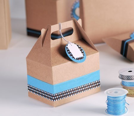 Decorated picnic box to give as a present