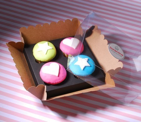 Box for 4 cupcakes with...
