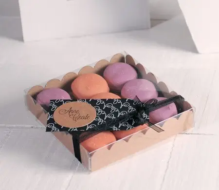 Caja pequeña para macarons
