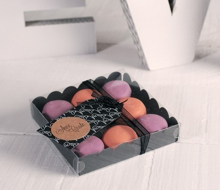 Scatolina nera per macaron Scatolina nera per macaron