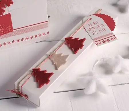 Caja alargada para Navidad