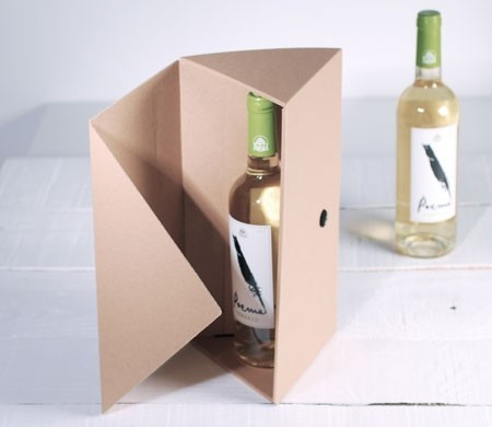 Dreieckige Weinbox | Packaging-Ideen