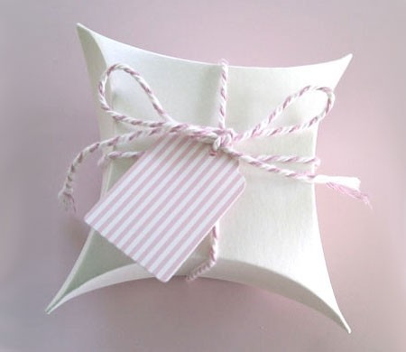 Boîte avec bakers twine pour Baptêmes