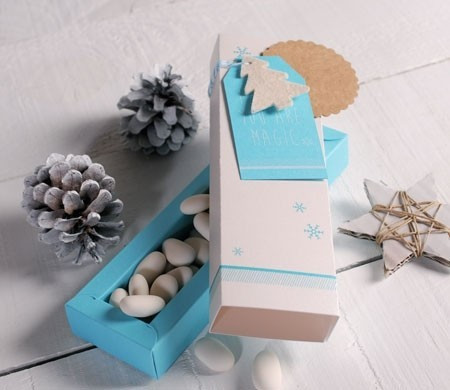 Bedruckte Box für Weihnachtsgeschenke mit Marke