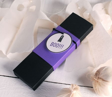 Elongated box for Halloween sweets