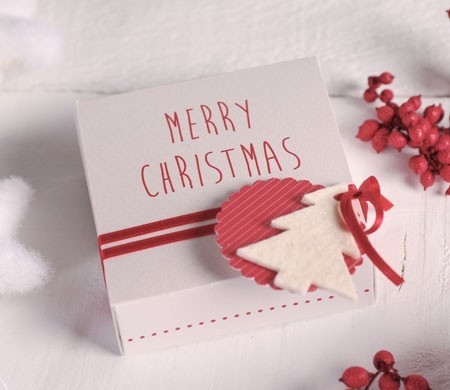 Cajita Cuadrada Pequeña para Navidad Cajita Cuadrada Pequeña para Navidad