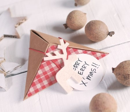 Boîte Cadeau de Noël Pyramidale Boîte Cadeau de Noël Pyramidale