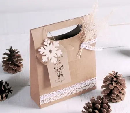 Caja regalo en forma de bolsa