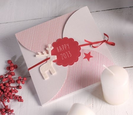 Kartonumschlag für Weihnachtskarten | Ideen