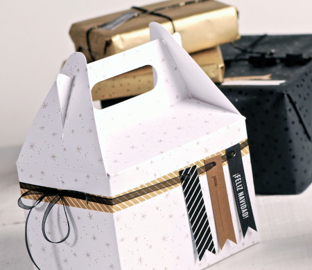 Picnic box with Christmas print