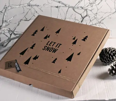 Caja de pizzas con vinilo...