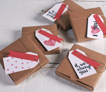 Geschenkbox Valentinstag | Romantisches Elegantes Packaging