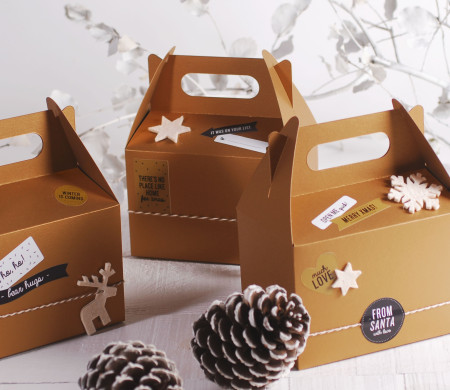 Scatola da picnic per regali di Natale