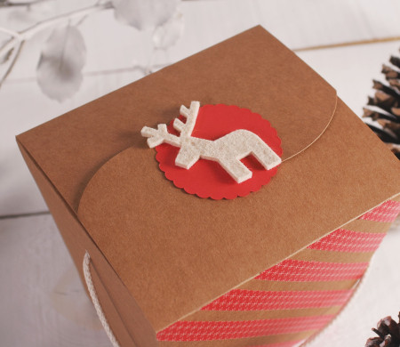 Caja fideos para regalos de Navidad Caja fideos para regalos de Navidad