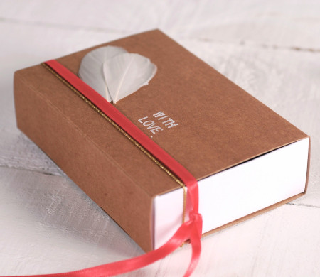 Caja de Cerillas Decorada para Regalo Caja de Cerillas Decorada para Regalo