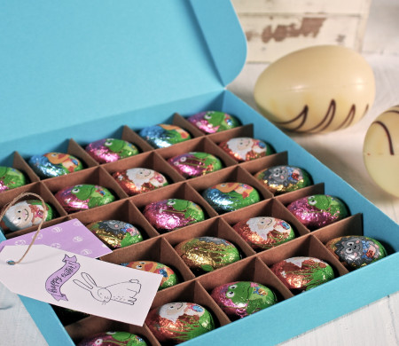 Quadratische Pralinenbox | Ostern Packaging | SelfPackaging