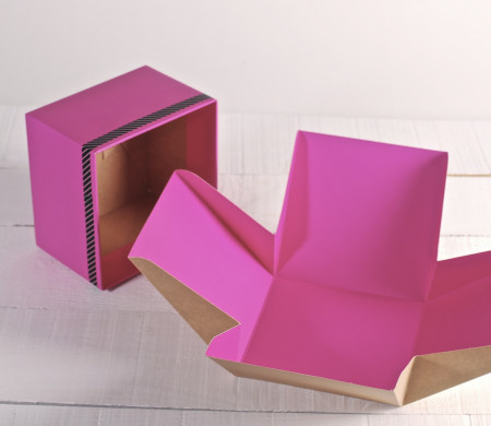 Rosa Überraschungsbox für kleine Geschenke und Details