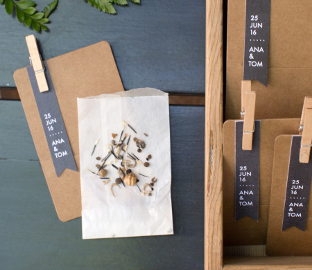 Seed boxes for wedding favours and guest gifts