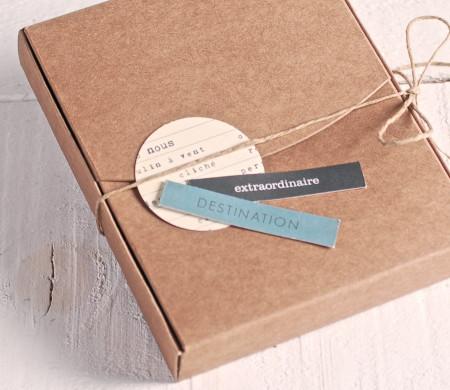 Scatola decorata per foto Polaroid | Packaging personalizzato