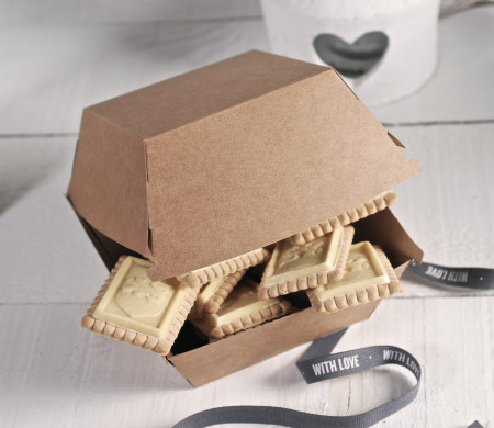 With Love Hamburger Box | Romantic Kraft Packaging Design