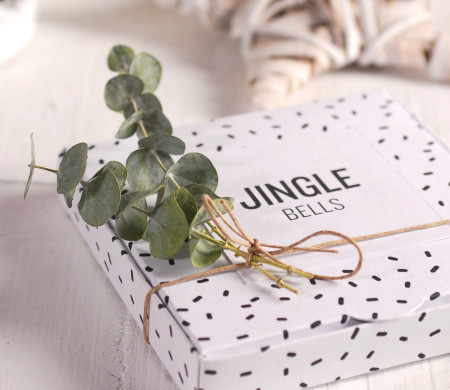 Caja Plana Navideña Decorada Caja Plana Navideña Decorada