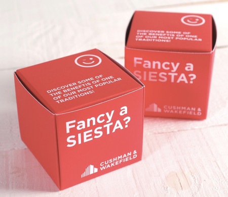 Printed square box