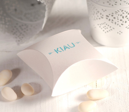 Gift box with printed logo