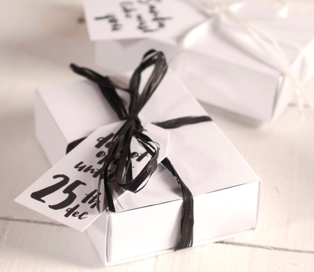 Box with Christmas Labels Box with Christmas Labels