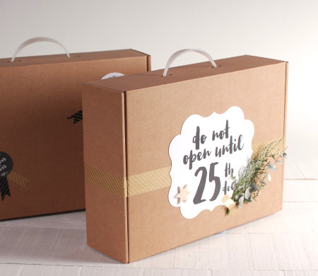 Cardboard Christmas Carrycase