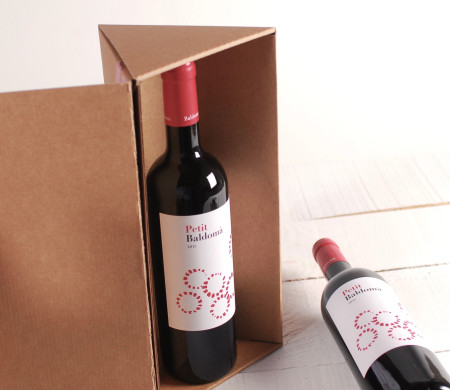 Scatola triangolare per vino e regali speciali