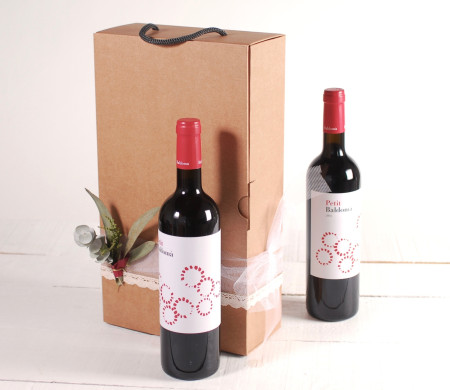 Scatola con Linguetta per Due Bottiglie, Una Decorazione Fantastica!