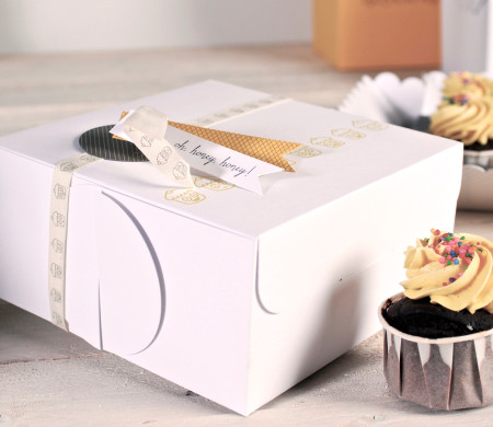 Der Kasten für Cupcakes  Verschenken. Der Kasten für Backwaren!