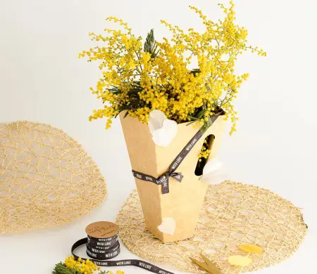 Caja para flores romántica