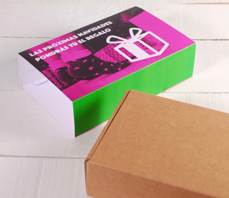 Caja para envíos con faja personalizable Caja para envíos con faja personalizable
